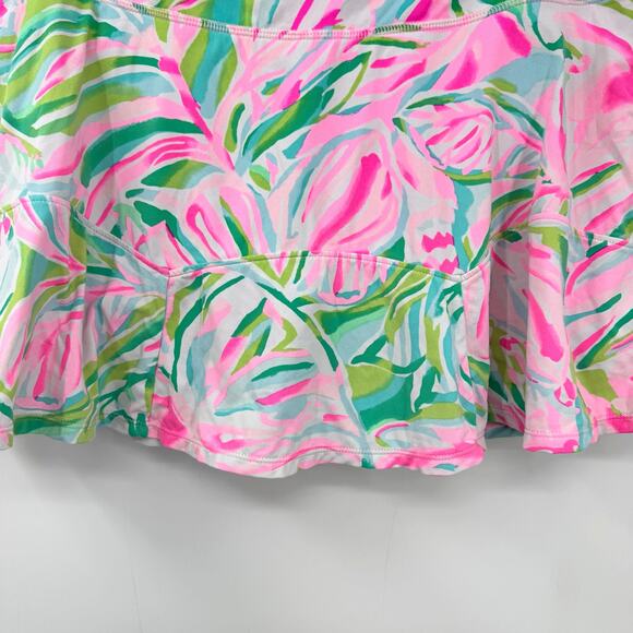 Lilly Pulitzer Luxletic Skort M Corrine Croc My World Pink Tennis Pickleball - Picture 3 of 8